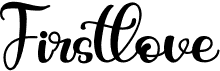 preview image of the Firstlove font