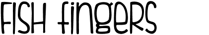 preview image of the Fish Fingers font