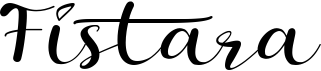 preview image of the Fistara font