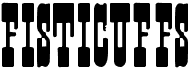 preview image of the Fisticuffs font