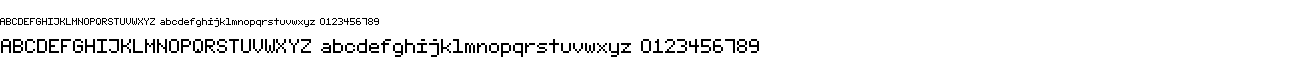 preview image of the Fixed_v01 font