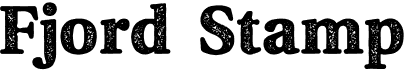preview image of the Fjord Stamp font