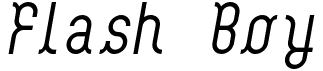 preview image of the Flash Boy font