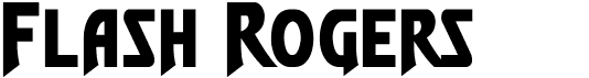 preview image of the Flash Rogers font
