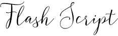 preview image of the Flash Script font