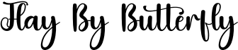 preview image of the Flay By Butterfly font
