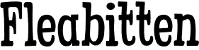 preview image of the Fleabitten font