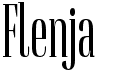 preview image of the Flenja font