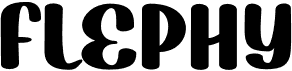 preview image of the Flephy font