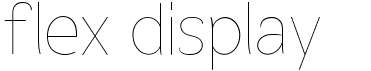preview image of the Flex Display font