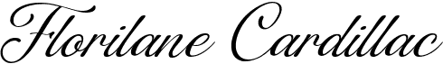 preview image of the Florilane Cardillac font