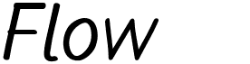 preview image of the Flow font