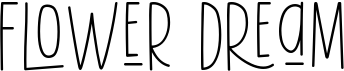 preview image of the Flower Dream font