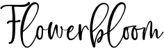 preview image of the Flowerbloom font