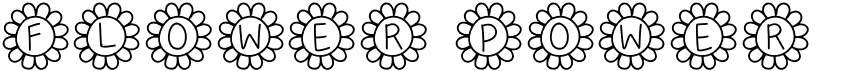 preview image of the Flower Power font