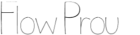 preview image of the Flow Prou font