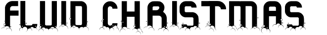 preview image of the Fluid Christmas font