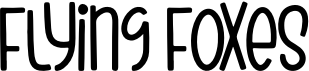 preview image of the Flying Foxes font