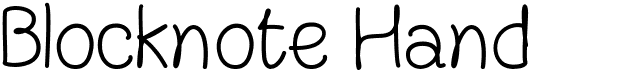preview image of the FN Blocknote Hand font