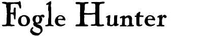 preview image of the Fogle Hunter font