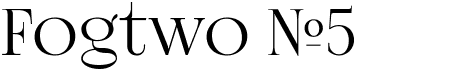 preview image of the Fogtwo No5 font