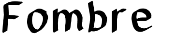 preview image of the Fombre font