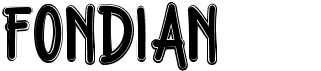 preview image of the Fondian Outline font