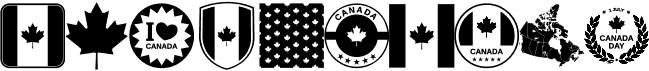 preview image of the Font Canada Color font