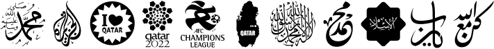 preview image of the Font Color Qatar font