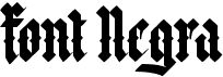 preview image of the Font Negra font