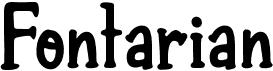 preview image of the Fontarian font