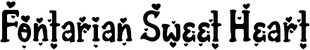 preview image of the Fontarian Sweet Heart font