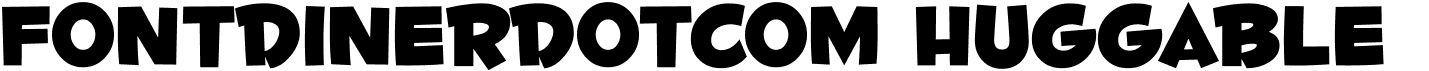 preview image of the Fontdinerdotcom Huggable font