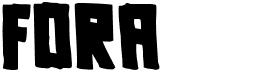 preview image of the Fora font