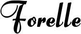 preview image of the Forelle font