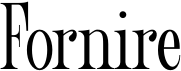 preview image of the Fornire font