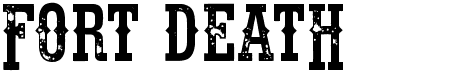 preview image of the Fort Death font