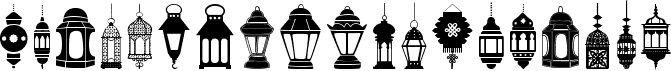 preview image of the Fotograami Lamp Islamic font