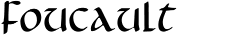 preview image of the Foucault font