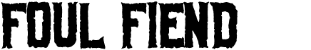 preview image of the Foul Fiend font