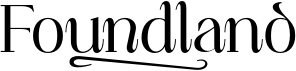 preview image of the Foundland font