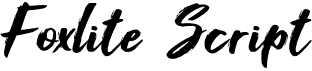 preview image of the Foxlite Script font