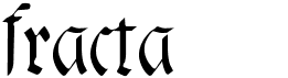 preview image of the Fracta font