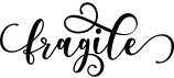 preview image of the Fragile font