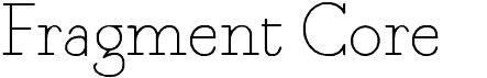 preview image of the Fragment Core font