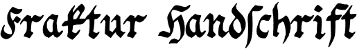 preview image of the Fraktur Handschrift font