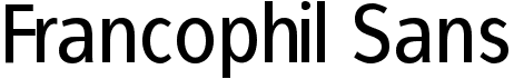 preview image of the Francophil Sans font