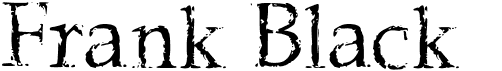 preview image of the Frank Black font