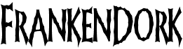 preview image of the FrankenDork font