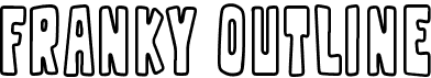 preview image of the Franky Outline font